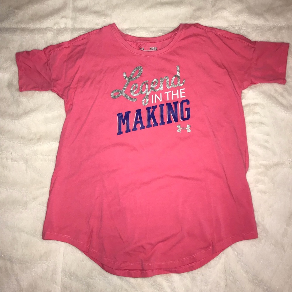 Girls Under Armour dry fit t shirt size large